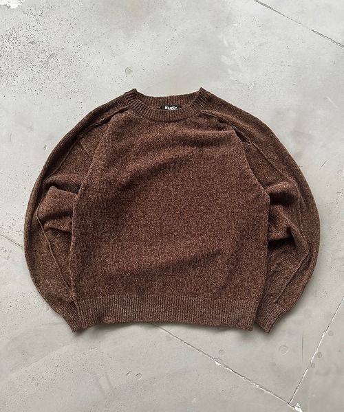 kutir(クティール)の「VELOUR MOLE LINKING KNIT/ベロアモールリンキングニット(ニット/セーター・メンズ・ブラウン/ブラック/カーキ・MEDIUM/LARGE)」の14枚目の写真