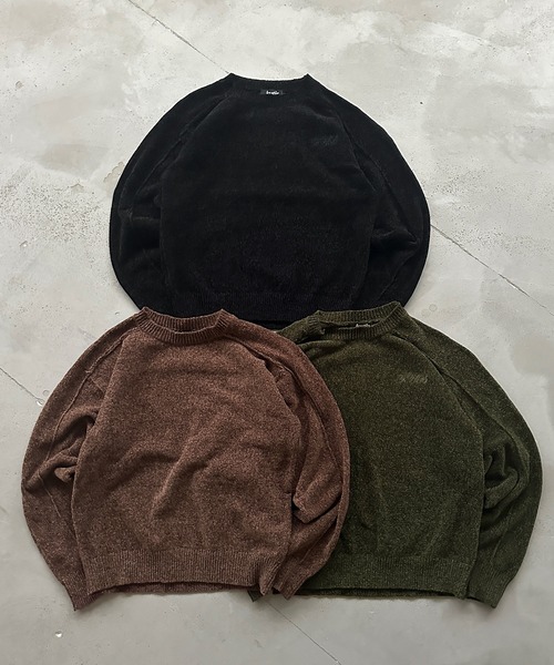 kutir(クティール)の「VELOUR MOLE LINKING KNIT/ベロアモールリンキングニット(ニット/セーター・メンズ・ブラウン/ブラック/カーキ・MEDIUM/LARGE)」の12枚目の写真