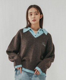 GLOBAL WORK | フワフワHugmeレイヤード/616635(ニット/セーター)