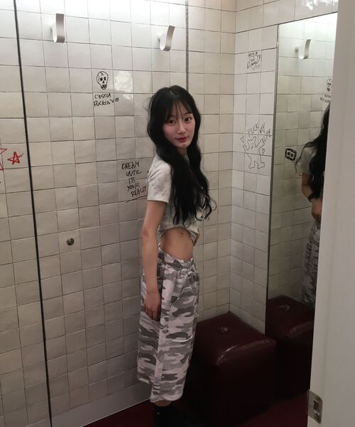 SEW-B(ソービー)の「カモバミューダボルディパンツ_2色(その他パンツ・レディース・ホワイト/ブラック・FREE)」の3枚目の写真