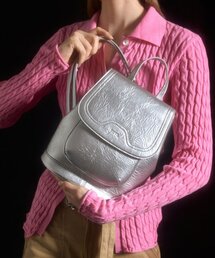 BBYB（ビービーワイビー）の「ベイ(BEI)チェーンスモールバックパック（シルバー）（バックパック/リュック）」