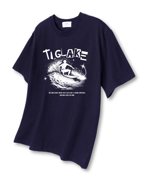 TI.GLAKE(ティーグレイク)の「サーフボーイ オーバーサイズ 半袖Tシャツ ネイビー(Tシャツ/カットソー・レディース・その他・LARGE/X-LARGE/XX-LARGE)」の1枚目の写真