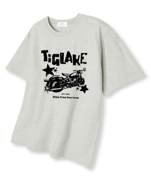 TI.GLAKE(ティーグレイク)の「1990ライドフリー オーバーサイズ 半袖Tシャツ オートミール(Tシャツ/カットソー・メンズ・その他・LARGE/X-LARGE/XX-LARGE)」の1枚目の写真