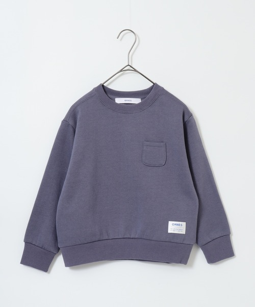 OMNES（オムネス）の「裏起毛ポケット付きトレーナー長袖 KIDS（スウェット・キッズ・アイボリー/パープル・110cm/120cm/100cm）」の18枚目の写真