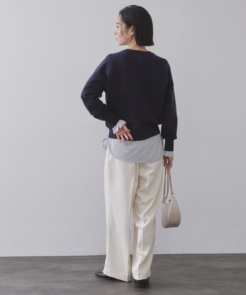 シャツドッキングカットソー【洗濯機OK】（Tシャツ/カットソー