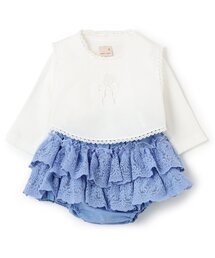 petit main（プティマイン）の「ベストつきロンパース＋フリパンセット（その他）」