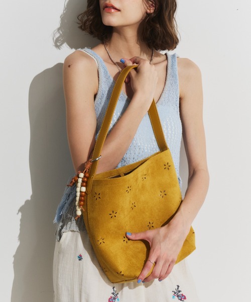 Unitage(ユニテージ)の「パンチングワンハンドルバッグ【select item】(トートバッグ・レディース・マスタード/ベージュ・FREE)」の1枚目の写真