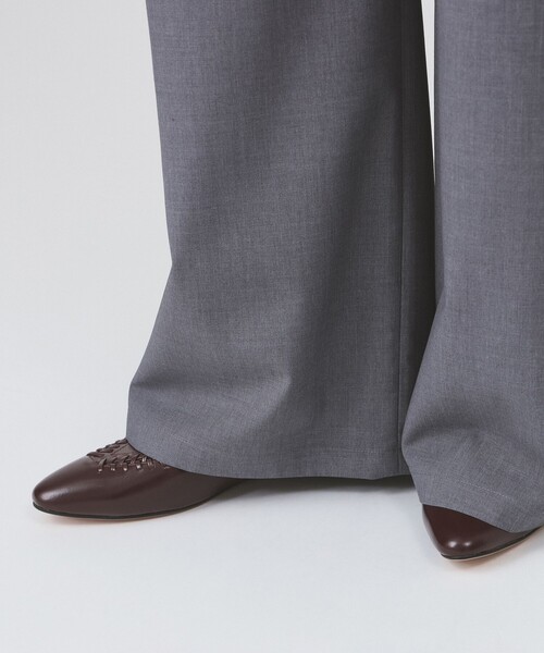 Ray BEAMS（レイビームス）の「ハーフ レイヤード パンツ（スラックス・レディース・シルバー/ブラック・0/1）」の16枚目の写真