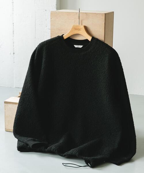 URBAN RESEARCH DOORS（アーバンリサーチドアーズ）の「ラグランスリーブブークレー プルオーバー（Tシャツ/カットソー・メンズ・ブラウン/ブラック・MEDIUM/LARGE）」の2枚目の写真