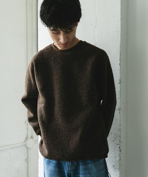 URBAN RESEARCH DOORS（アーバンリサーチドアーズ）の「ラグランスリーブブークレー プルオーバー（Tシャツ/カットソー・メンズ・ブラウン/ブラック・MEDIUM/LARGE）」の7枚目の写真