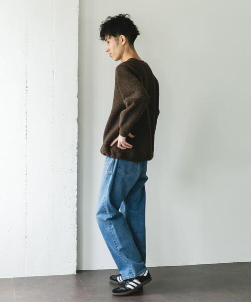 URBAN RESEARCH DOORS（アーバンリサーチドアーズ）の「ラグランスリーブブークレー プルオーバー（Tシャツ/カットソー・メンズ・ブラウン/ブラック・MEDIUM/LARGE）」の10枚目の写真