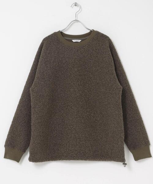 URBAN RESEARCH DOORS（アーバンリサーチドアーズ）の「ラグランスリーブブークレー プルオーバー（Tシャツ/カットソー・メンズ・ブラウン/ブラック・MEDIUM/LARGE）」の14枚目の写真