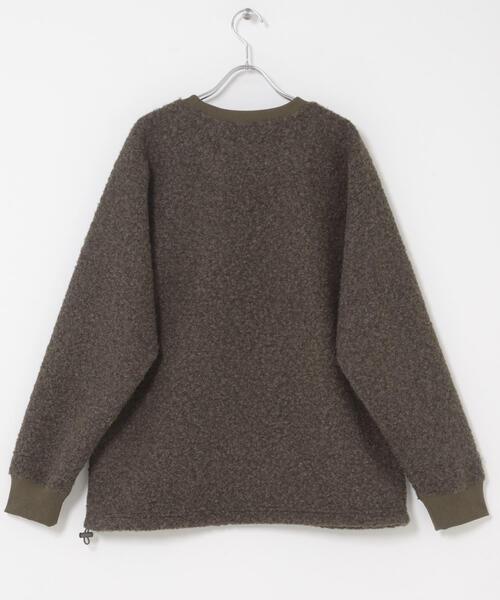 URBAN RESEARCH DOORS（アーバンリサーチドアーズ）の「ラグランスリーブブークレー プルオーバー（Tシャツ/カットソー・メンズ・ブラウン/ブラック・MEDIUM/LARGE）」の17枚目の写真
