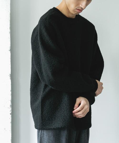 URBAN RESEARCH DOORS（アーバンリサーチドアーズ）の「ラグランスリーブブークレー プルオーバー（Tシャツ/カットソー・メンズ・ブラウン/ブラック・MEDIUM/LARGE）」の21枚目の写真