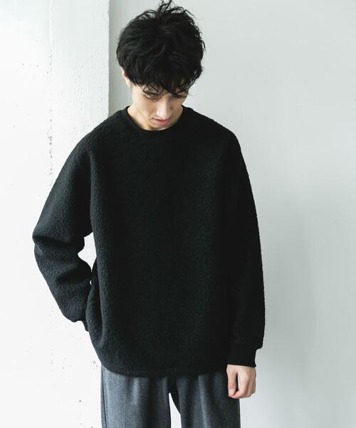 URBAN RESEARCH DOORS（アーバンリサーチドアーズ）の「ラグランスリーブブークレー プルオーバー（Tシャツ/カットソー・メンズ・ブラウン/ブラック・MEDIUM/LARGE）」の22枚目の写真