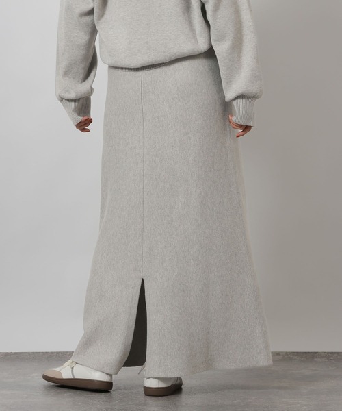 LAKOLE（ラコレ）の「スウェットライクニットフレアスカート / 637708（スカート・レディース・ネイビー/杢グレー・FREE）」の7枚目の写真