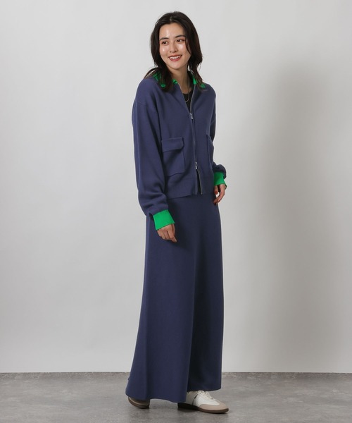 LAKOLE（ラコレ）の「スウェットライクニットフレアスカート / 637708（スカート・レディース・ネイビー/杢グレー・FREE）」の8枚目の写真