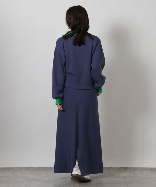 LAKOLE（ラコレ）の「スウェットライクニットフレアスカート / 637708（スカート・レディース・ネイビー/杢グレー・FREE）」の10枚目の写真