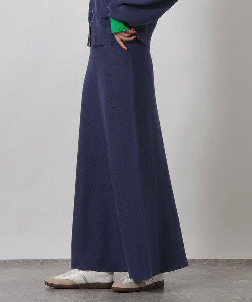 LAKOLE（ラコレ）の「スウェットライクニットフレアスカート / 637708（スカート・レディース・ネイビー/杢グレー・FREE）」の12枚目の写真