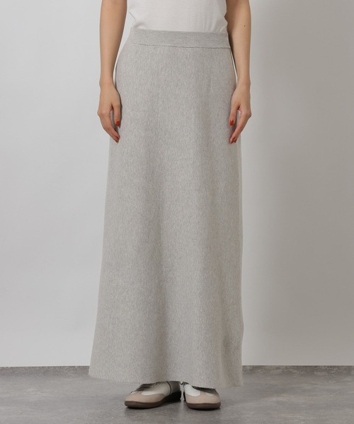 LAKOLE（ラコレ）の「スウェットライクニットフレアスカート / 637708（スカート・レディース・ネイビー/杢グレー・FREE）」の14枚目の写真