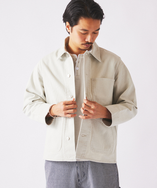 JOURNAL STANDARD relume(ジャーナルスタンダード レリューム)の「クラフトデニム 13.5oz カバーオール(デニムジャケット・メンズ・ブラック系その他/グレー系その他/ブルー系その他・MEDIUM/LARGE)」の18枚目の写真