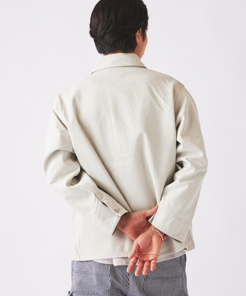 JOURNAL STANDARD relume(ジャーナルスタンダード レリューム)の「クラフトデニム 13.5oz カバーオール(デニムジャケット・メンズ・ブラック系その他/グレー系その他/ブルー系その他・MEDIUM/LARGE)」の15枚目の写真