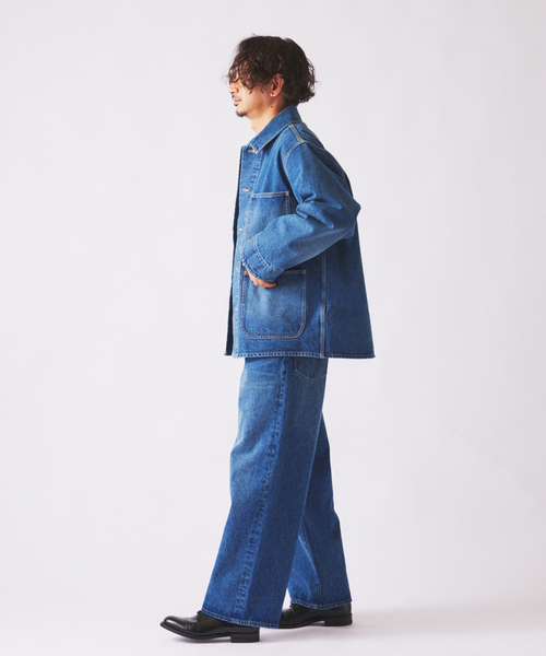 JOURNAL STANDARD relume(ジャーナルスタンダード レリューム)の「クラフトデニム 13.5oz カバーオール(デニムジャケット・メンズ・ブラック系その他/グレー系その他/ブルー系その他・MEDIUM/LARGE)」の13枚目の写真