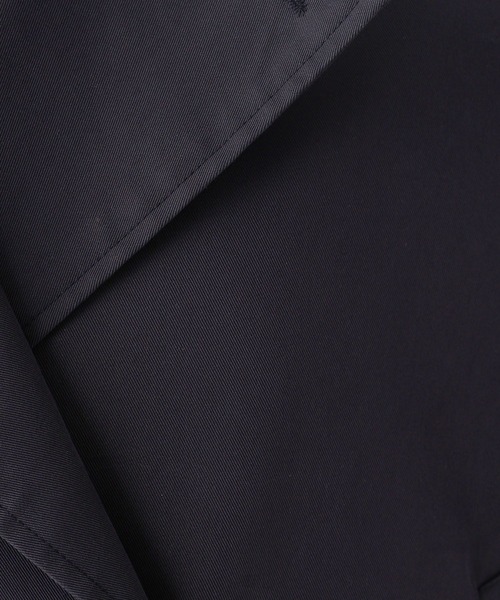 RAGEBLUE(レイジブルー)の「ツイルショートトレンチコート(トレンチコート・レディース・ネイビー/ベージュ・FREE)」の6枚目の写真