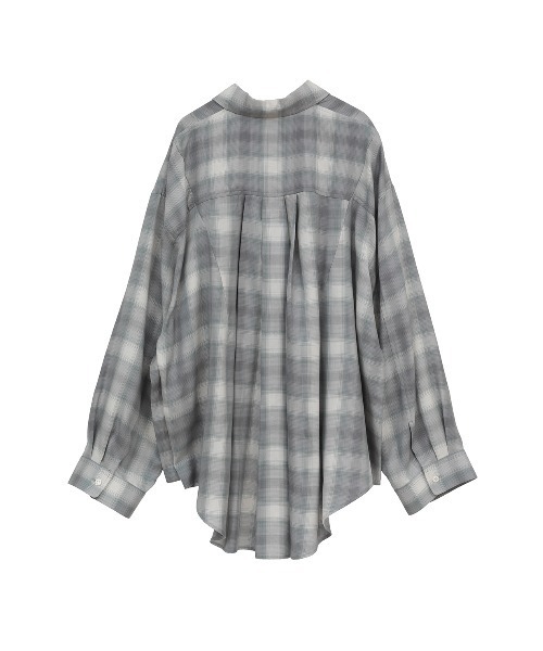 CLANE（クラネ）の「2WAY OVER OMBRE CHECK SHIRTS（シャツ/ブラウス・レディース・イエロー/グレー・2/1）」の19枚目の写真
