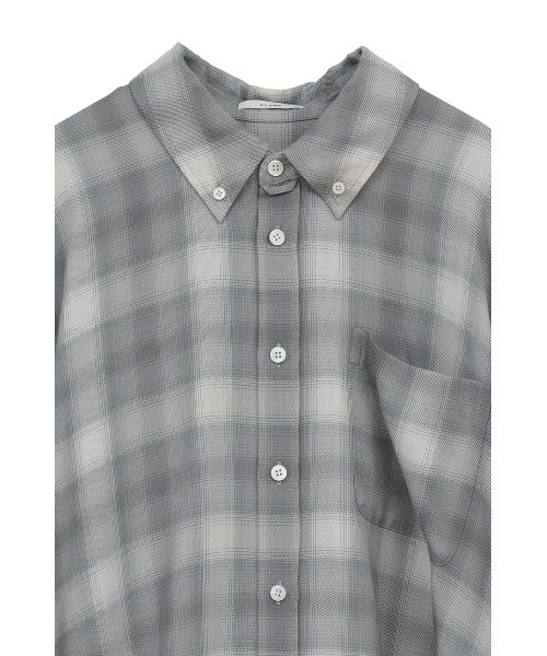 CLANE（クラネ）の「2WAY OVER OMBRE CHECK SHIRTS（シャツ/ブラウス・レディース・イエロー/グレー・2/1）」の20枚目の写真