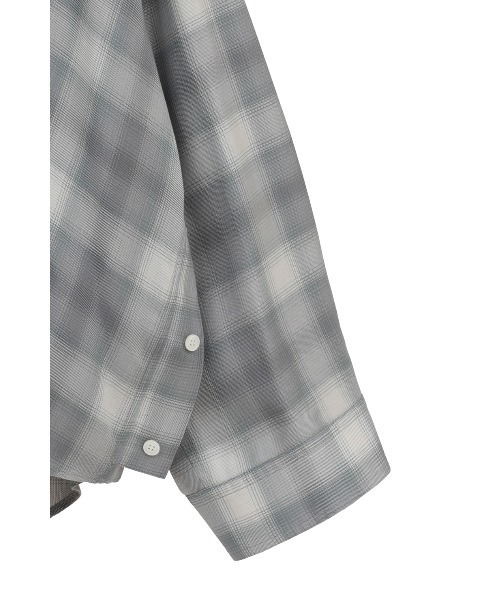 CLANE（クラネ）の「2WAY OVER OMBRE CHECK SHIRTS（シャツ/ブラウス・レディース・イエロー/グレー・2/1）」の21枚目の写真