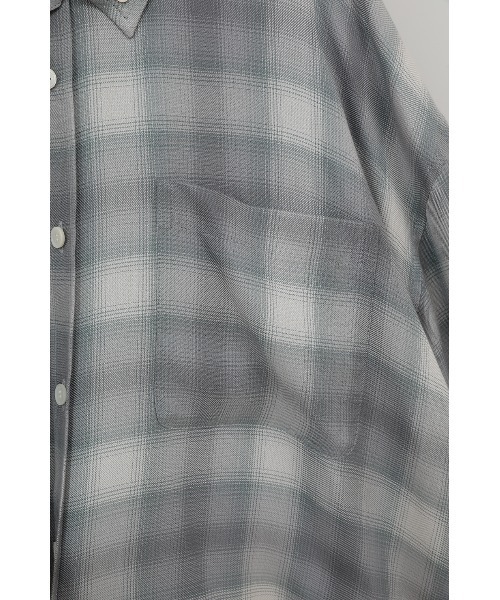 2WAY OVER OMBRE CHECK SHIRTS（シャツ/ブラウス）｜CLANE（クラネ）の