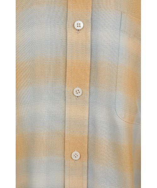 トップス CLANE 2WAY OVER OMBRE CHECK SHIRTS 2WAY OVER OMBRE CHECK SHIRTS｜TOPS(トップス)｜CLANE OFFICIAL