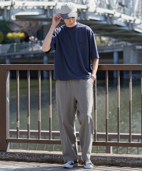 CONVERSE(コンバース)の「CONVERSE JACK PURCELL/コンバース ジャックパーセル バックメッシュ ドローコード ロゴプリント クルーネック 半袖Tシャツ(Tシャツ/カットソー・メンズ・ネイビー/チャコール/オフホワイト・L/M)」の22枚目の写真