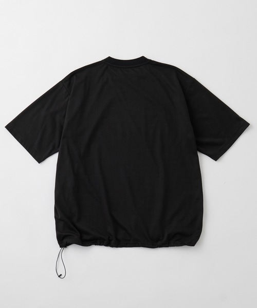 CONVERSE(コンバース)の「CONVERSE JACK PURCELL/コンバース ジャックパーセル バックメッシュ ドローコード ロゴプリント クルーネック 半袖Tシャツ(Tシャツ/カットソー・メンズ・ネイビー/チャコール/オフホワイト・L/M)」の4枚目の写真