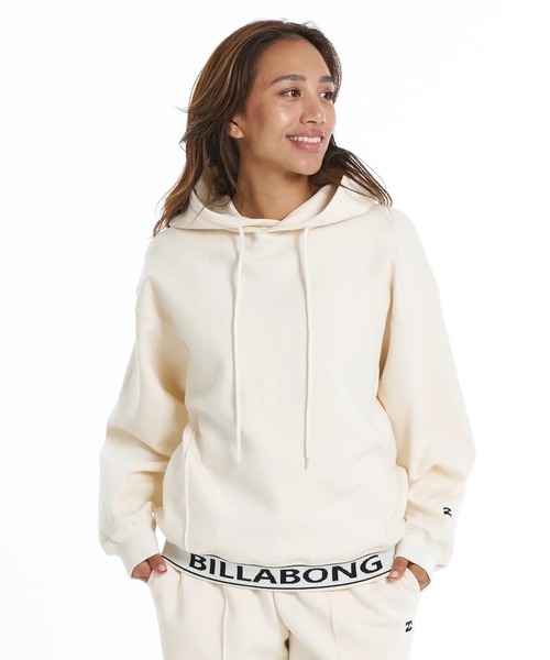 BILLABONG(ビラボン)の「BILLABONG ウィメンズ DOUBLE KNIT LOOSE FI パーカー 【2026年春夏モデル】/ビラボンプルオーバーフーディー(セットアップ対応可)(パーカー・レディース・アイボリー/グレー/ブラック・LARGE/MEDIUM)」の2枚目の写真
