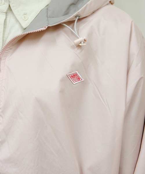 DANTON（ダントン）の「DANTON/ダントン　インサレーションフーデットジャケット　INSULATION HOODED JACKET　DT-A0757 SNT（ナイロンジャケット・レディース・アイボリー/ブラック/ピンク・M）」の4枚目の写真