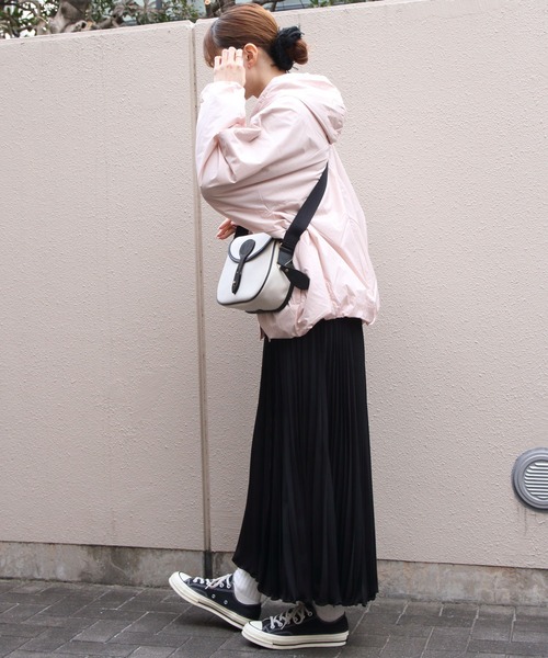 DANTON（ダントン）の「DANTON/ダントン　インサレーションフーデットジャケット　INSULATION HOODED JACKET　DT-A0757 SNT（ナイロンジャケット・レディース・アイボリー/ブラック/ピンク・M）」の11枚目の写真