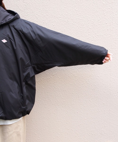 DANTON（ダントン）の「DANTON/ダントン　インサレーションフーデットジャケット　INSULATION HOODED JACKET　DT-A0757 SNT（ナイロンジャケット・レディース・アイボリー/ブラック/ピンク・M）」の14枚目の写真