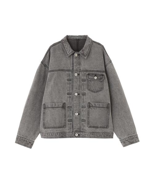 N.（N. Natural Beauty Basic）（エヌエヌナチュラルビューティーベーシック）の「オーバーデニムブルゾン（ブルゾン・レディース・ブルー/ブラック・ﾌﾘ-）」の3枚目の写真