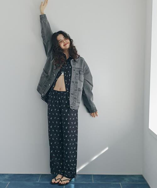 N.（N. Natural Beauty Basic）（エヌエヌナチュラルビューティーベーシック）の「オーバーデニムブルゾン（ブルゾン・レディース・ブルー/ブラック・ﾌﾘ-）」の5枚目の写真