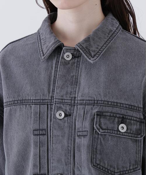 N.（N. Natural Beauty Basic）（エヌエヌナチュラルビューティーベーシック）の「オーバーデニムブルゾン（ブルゾン・レディース・ブルー/ブラック・ﾌﾘ-）」の20枚目の写真