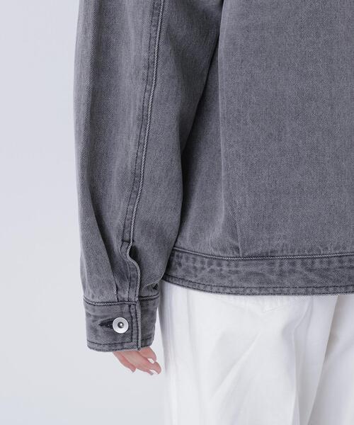 N.（N. Natural Beauty Basic）（エヌエヌナチュラルビューティーベーシック）の「オーバーデニムブルゾン（ブルゾン・レディース・ブルー/ブラック・ﾌﾘ-）」の22枚目の写真