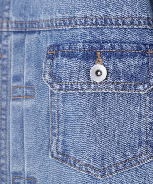 N.（N. Natural Beauty Basic）（エヌエヌナチュラルビューティーベーシック）の「オーバーデニムブルゾン（ブルゾン・レディース・ブルー/ブラック・ﾌﾘ-）」の11枚目の写真