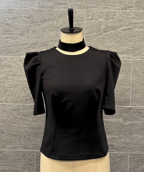 ANDRESD(アンドレスド)の「アクセントチョーカートップス / accent choker tops(シャツ/ブラウス・レディース・ブラック系その他/ブラック/チャコール・M)」の6枚目の写真