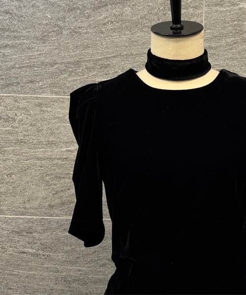 ANDRESD(アンドレスド)の「アクセントチョーカートップス / accent choker tops(シャツ/ブラウス・レディース・ブラック系その他/ブラック/チャコール・M)」の13枚目の写真