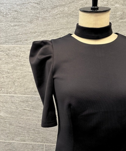 ANDRESD(アンドレスド)の「アクセントチョーカートップス / accent choker tops(シャツ/ブラウス・レディース・ブラック系その他/ブラック/チャコール・M)」の8枚目の写真
