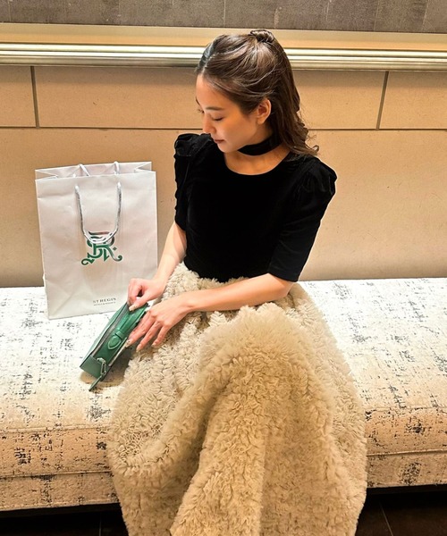 ANDRESD(アンドレスド)の「アクセントチョーカートップス / accent choker tops(シャツ/ブラウス・レディース・ブラック系その他/ブラック/チャコール・M)」の4枚目の写真