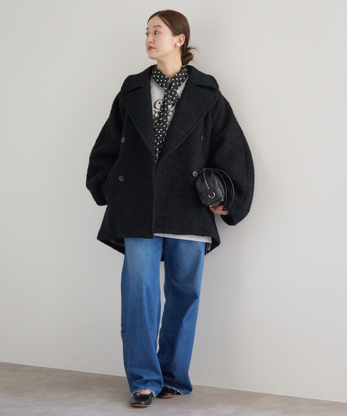 IENA（イエナ）の「《WEB限定/追加4》サテンドットタイ付ブラウス（シャツ/ブラウス・レディース・ブラック/ネイビー・FREE）」の17枚目の写真