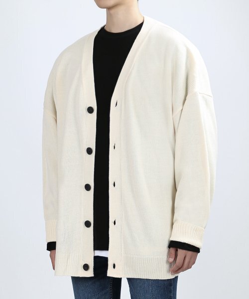 VERYVAIN(ベリベーン)の「OVERING SMART CARDIGAN (CREAM)(カーディガン/ボレロ・メンズ・その他・ONE SIZE)」の1枚目の写真